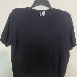 H&M Black Knit Top